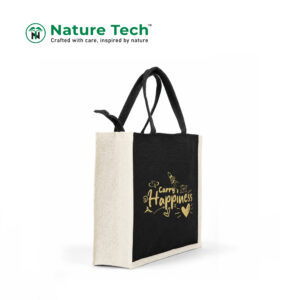 Carry Happiness Small Jute Shopping Bag