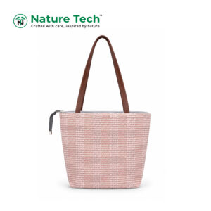 Classic Mauve Textured Shoulder Bag