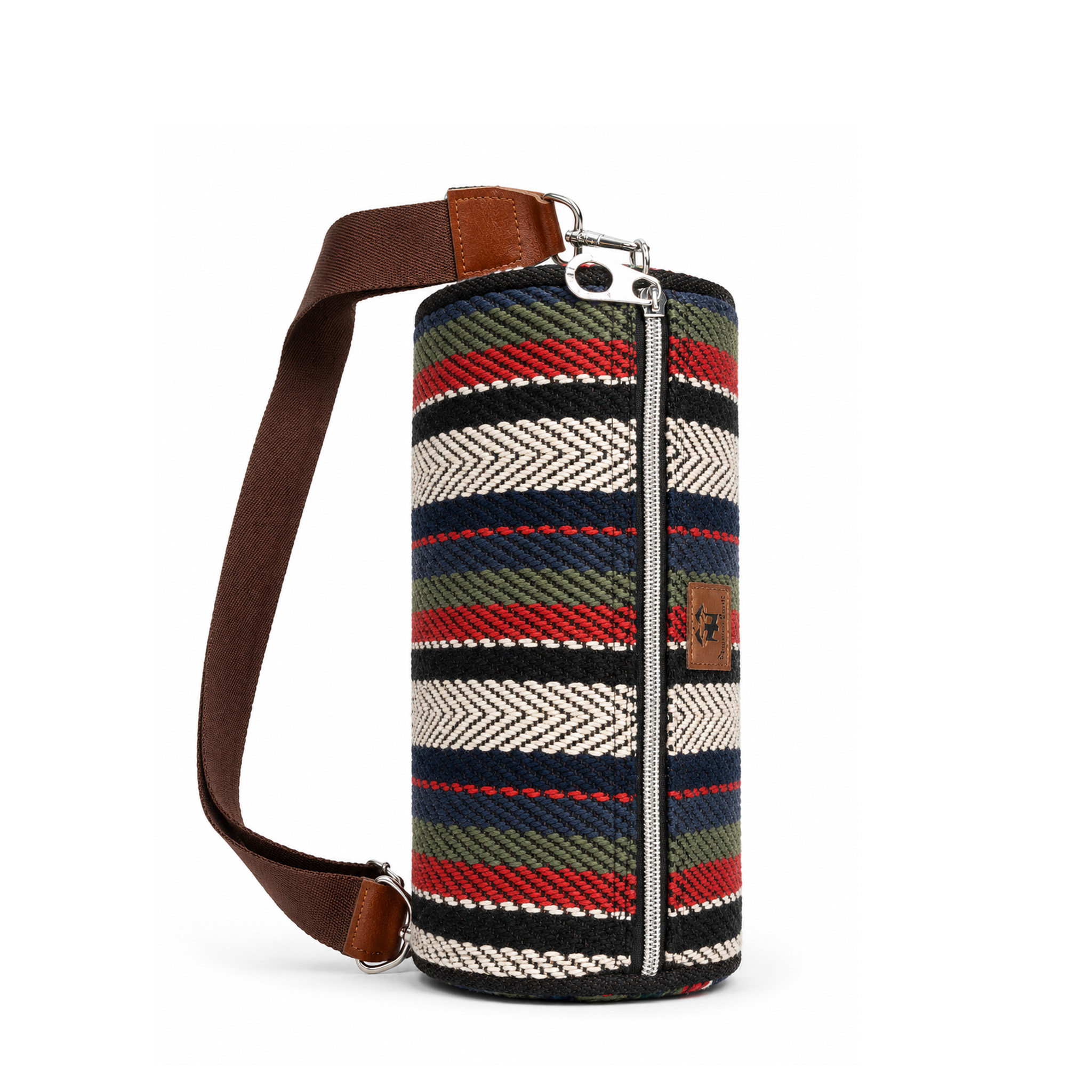 Cylindrical Geometric Unisex Shoulder Bag - Image 2