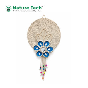 Floral Mirror Handcrafted Jute Wall Hanging