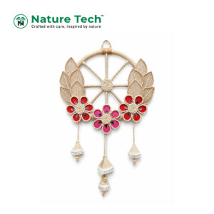 Floral Wheel Handcrafted Jute Wall Hanging