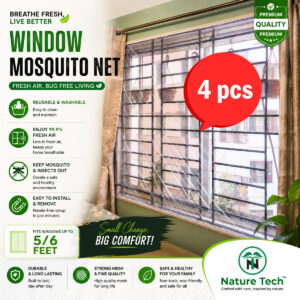 ( 4pcs ) Premium Window Anti Mosquito Net